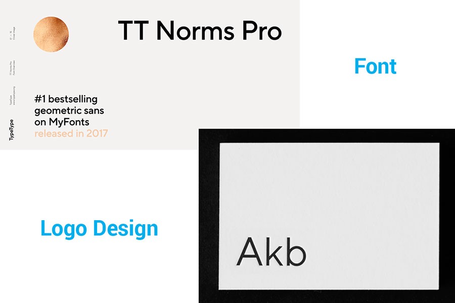 TT Norms Pro in logo design
