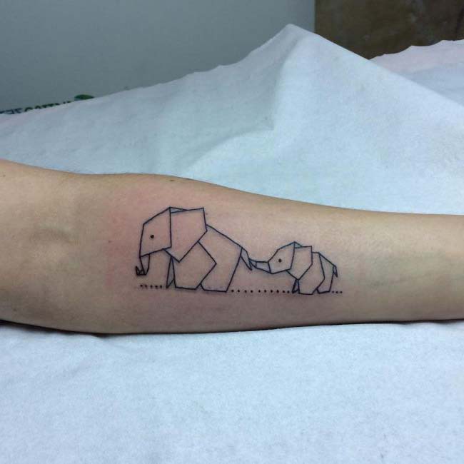 sketch elephant tattoo