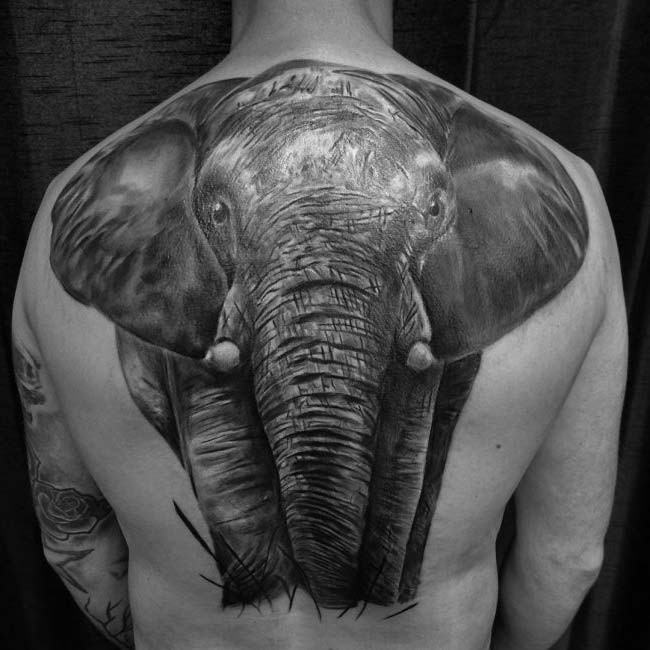 big elephant tattoo