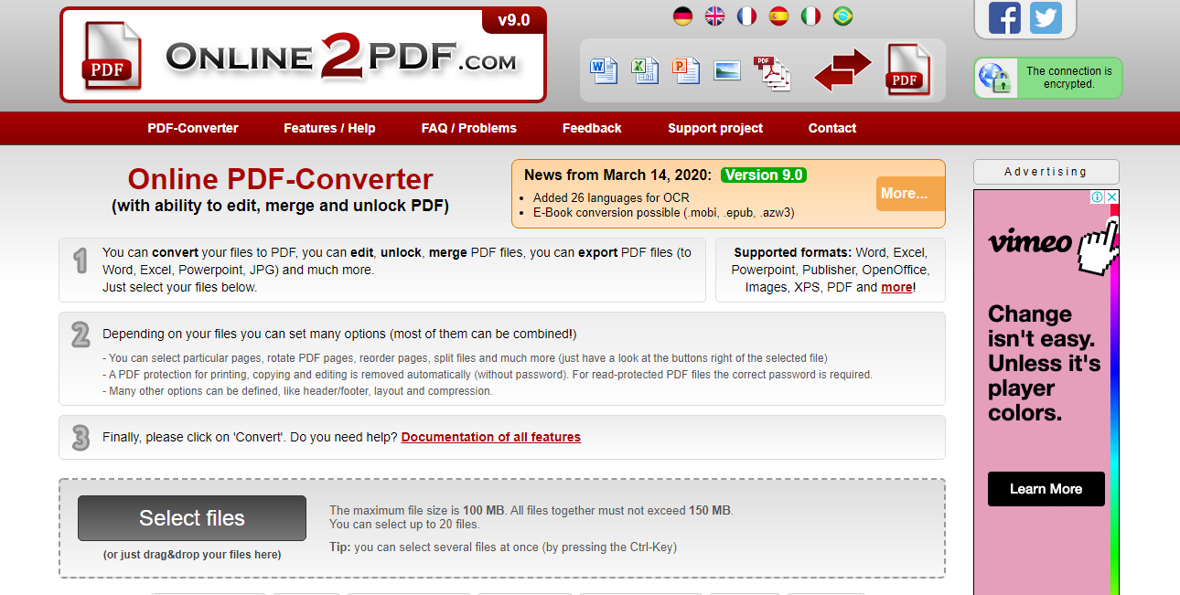 Online 2PDF Converter