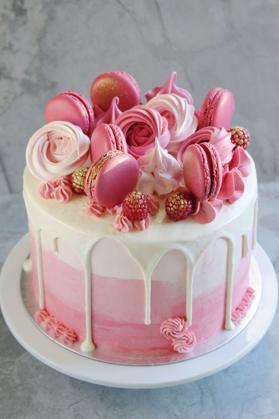 Macaroon Birthday Cake Image
