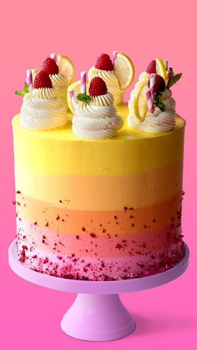 Rainbow design Birthday cake