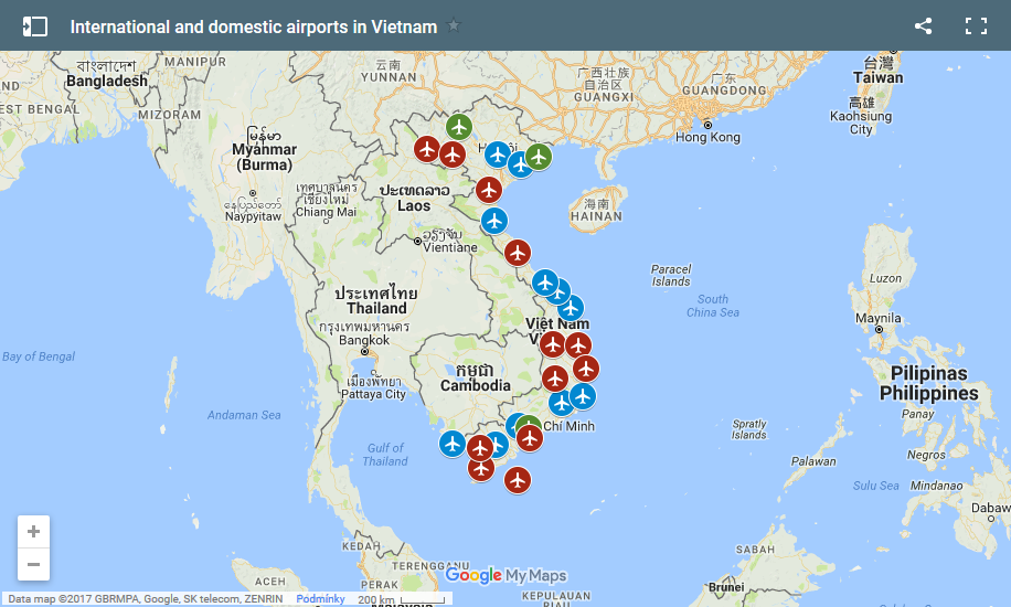 Airports Map???Vietnam