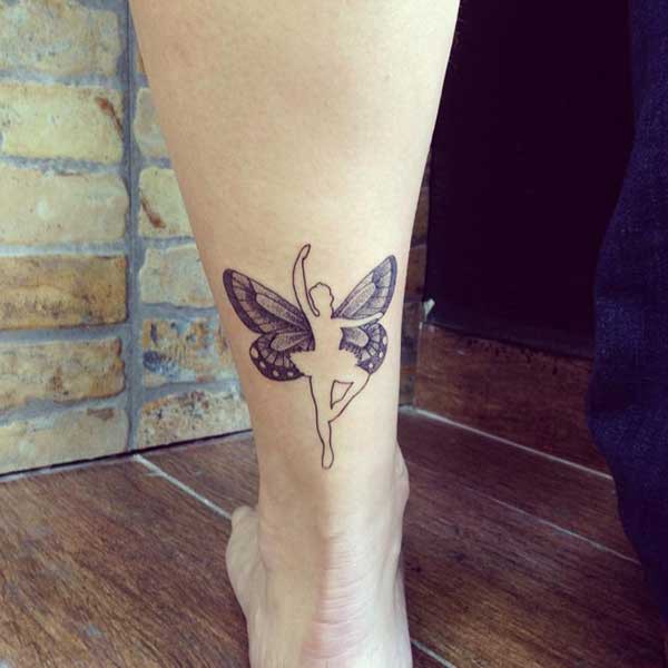 ankle fairy tattoo