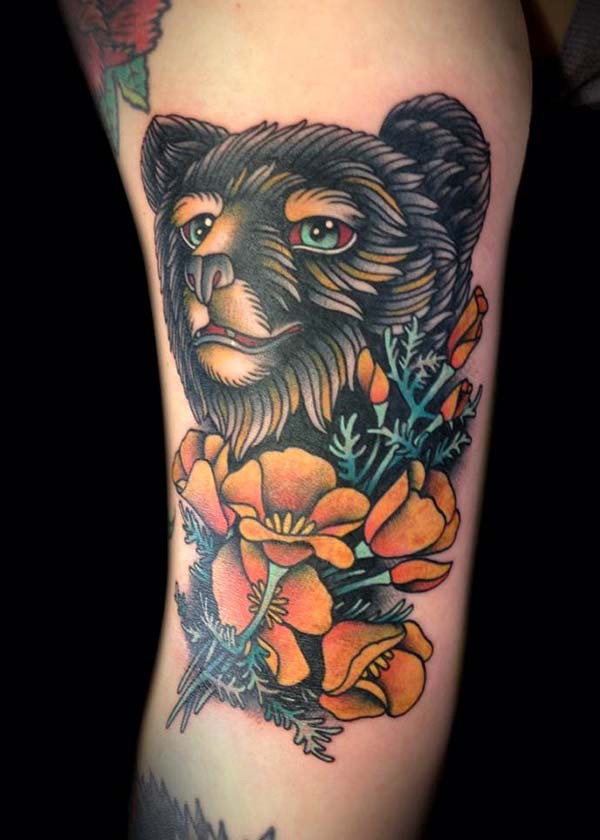 black bear tattoo