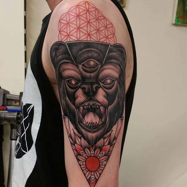 holy bear tattoo
