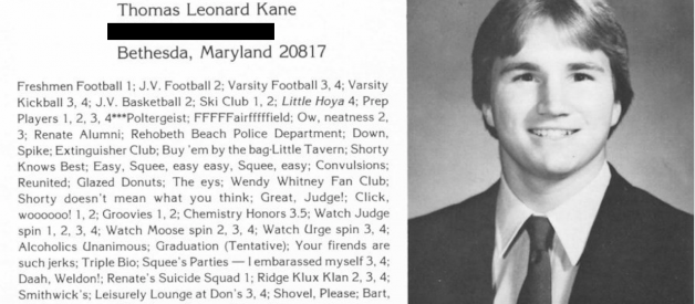 Brett Kavanaugh’s Georgetown Prep Yearbook, Explained