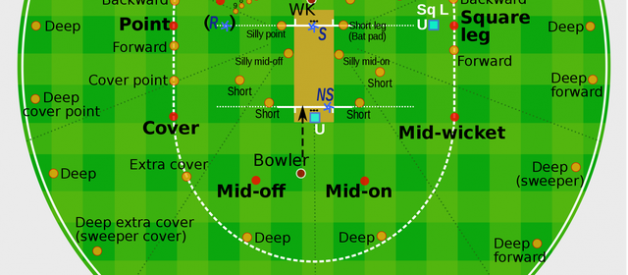 Cricket Fielding Positions with Diagram
