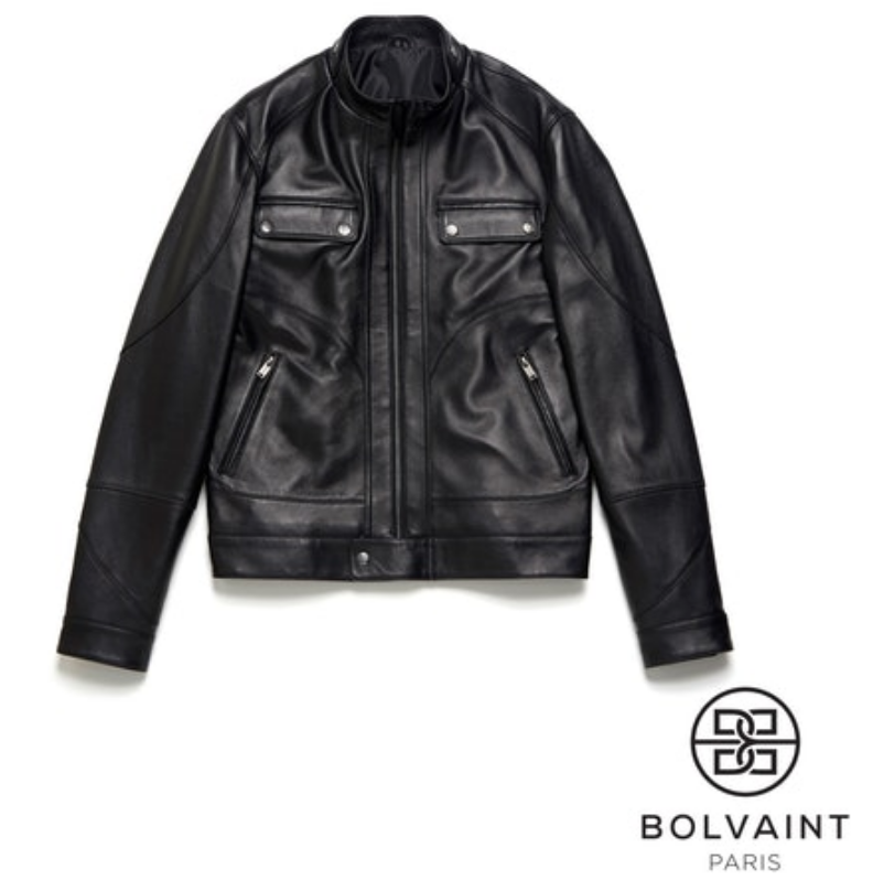 Quality genuine leather jacket for motorists