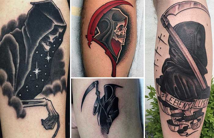 Death & Symbol Grim Reaper Tattoos