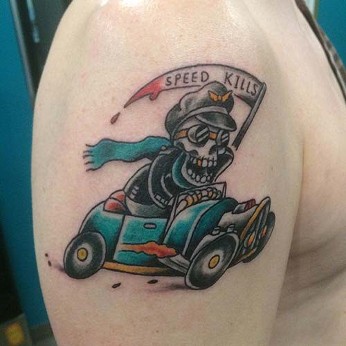 grim reaper tattoos on car grim reaper tattoos