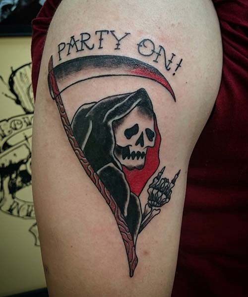 grim reaper tattoos party