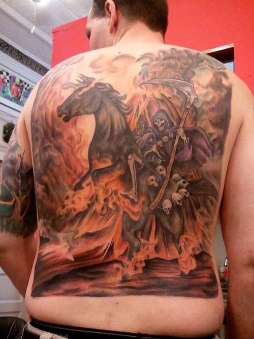 grim reaper tattoos on back grim reaper tattoos