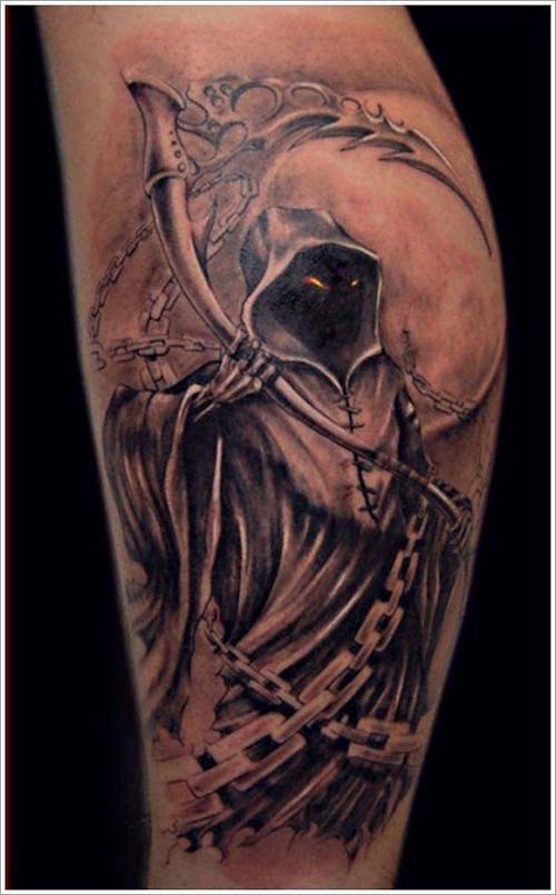 mysterious grim reaper tattoos grim reaper tattoos