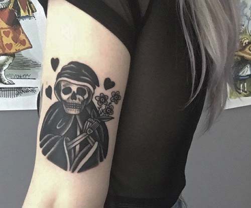 grim reaper tattoos for women