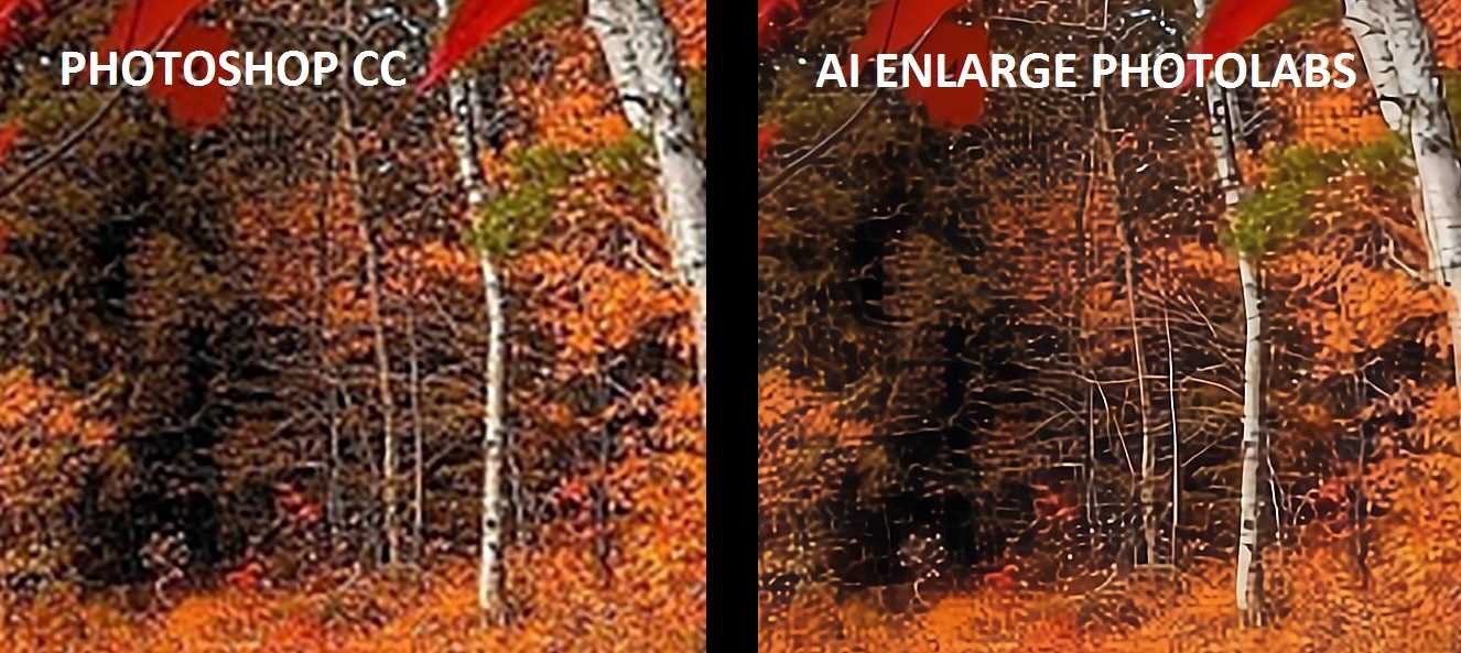 comparison between depixelated photoshop image and depixelated pixbim ai enlarge image