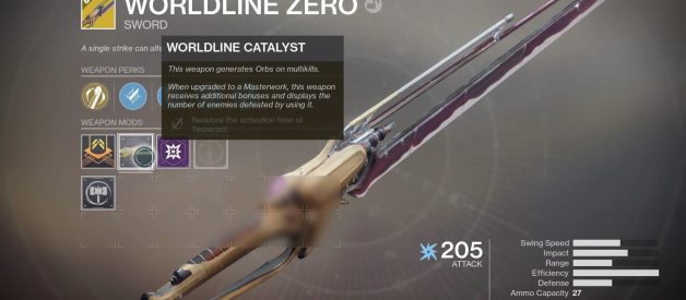 Destiny 2: WORLDLINE ZERO Catalyst Guide
