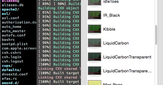 Getting Fancy Color Schemes on a Mac OSX Terminal