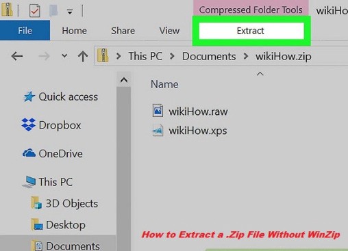how to download a zip file without winzip