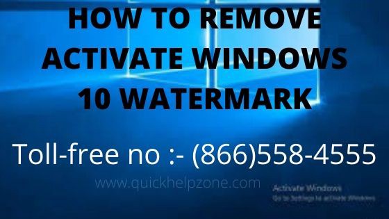 Activate Windows 10 watermark