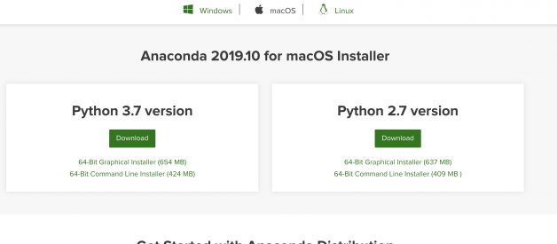 Install Anaconda (Python 3.7) on Mac OSX Catalina