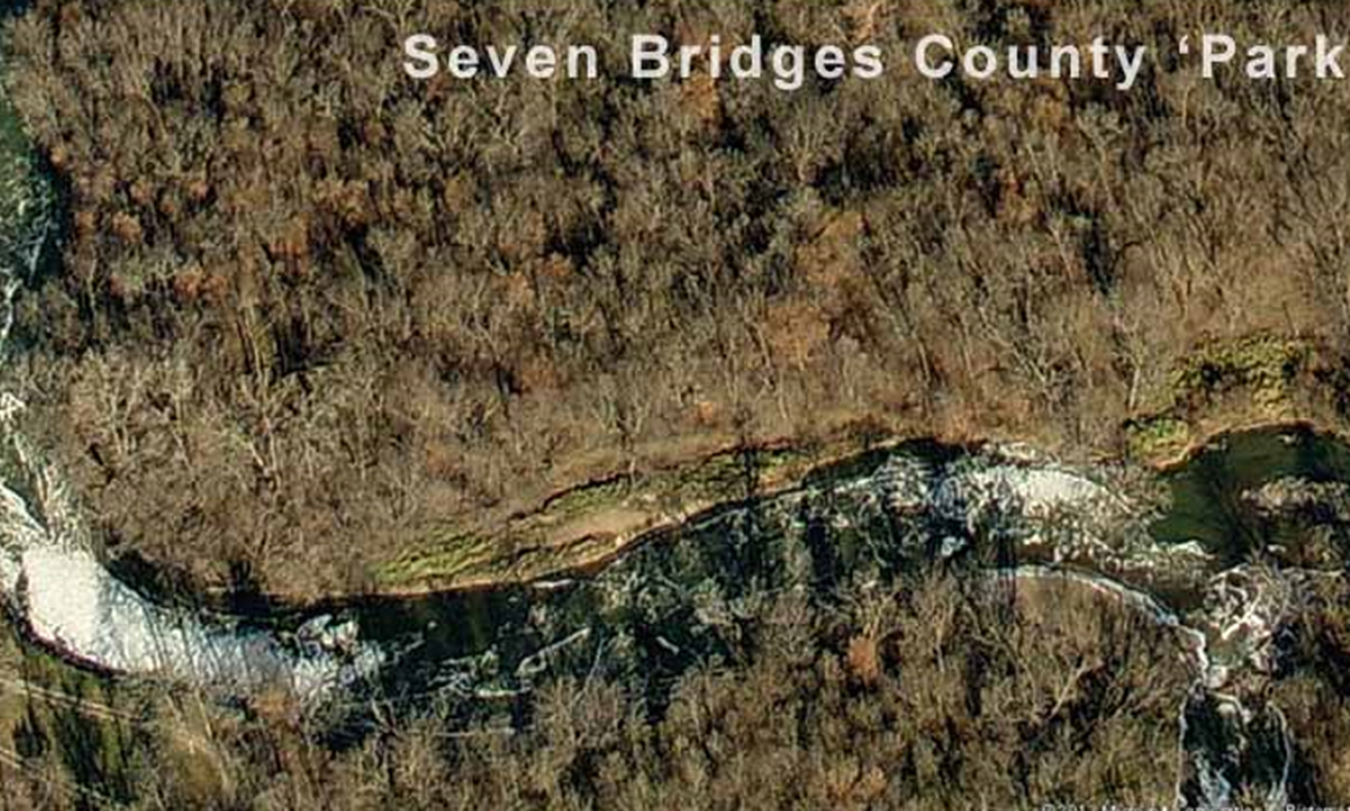 The remote location in Seven Bridges Wildlife area, where the bodies of Lyric Cook and Elizabeth Collins were found.