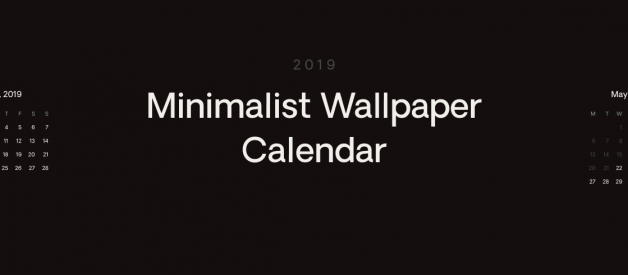 Minimalist Wallpaper Calendar