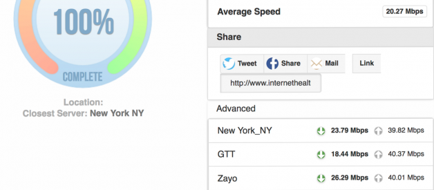 My upgraded Spectrum Internet 1 gig (1Gbps) service was 13x slower than the 400Mbps service.