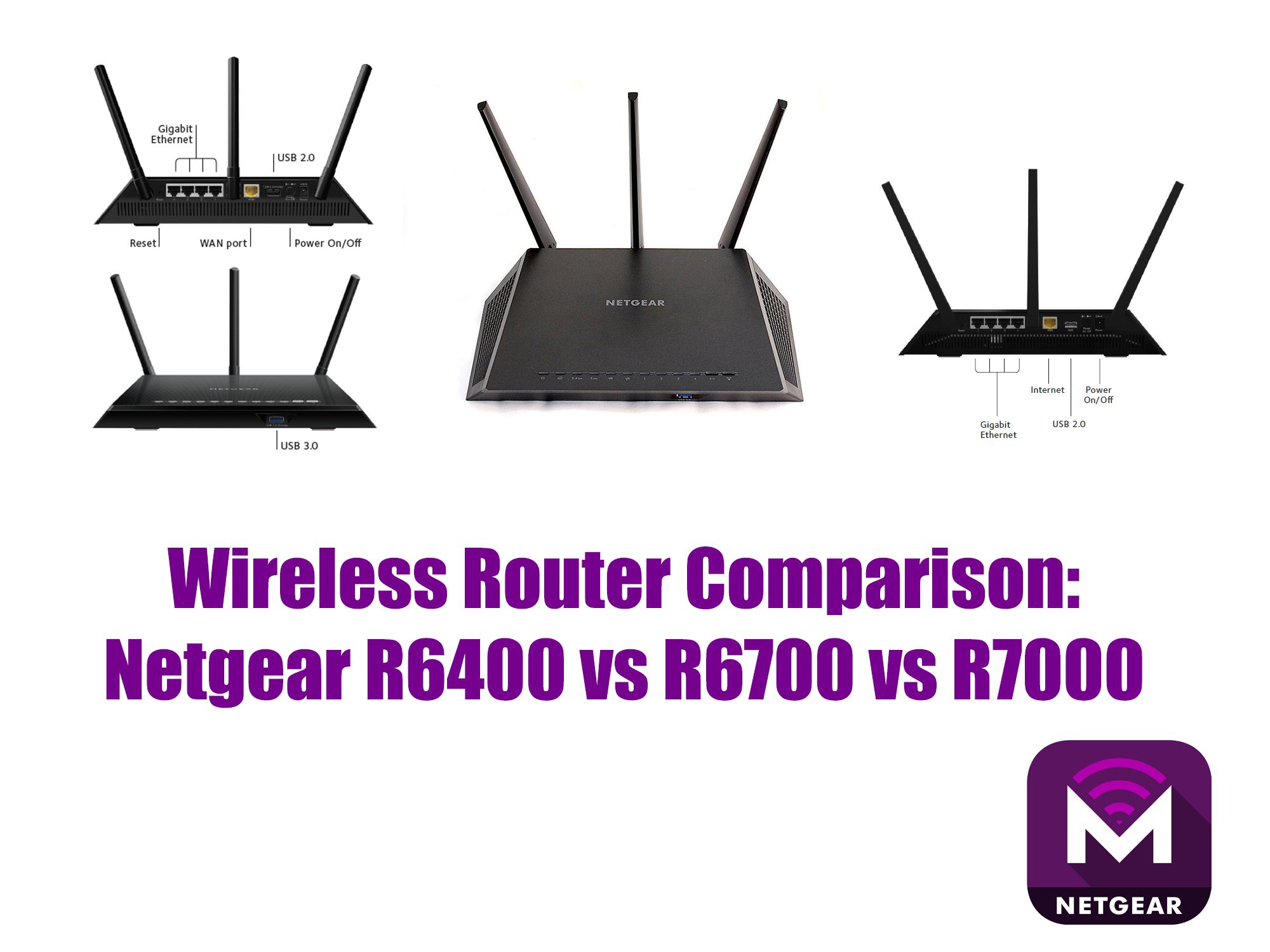 Netgear R6400 vs R6700 vs R7000