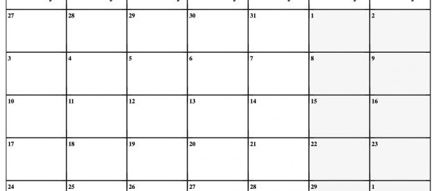Printable February 2020 Calendar Templates