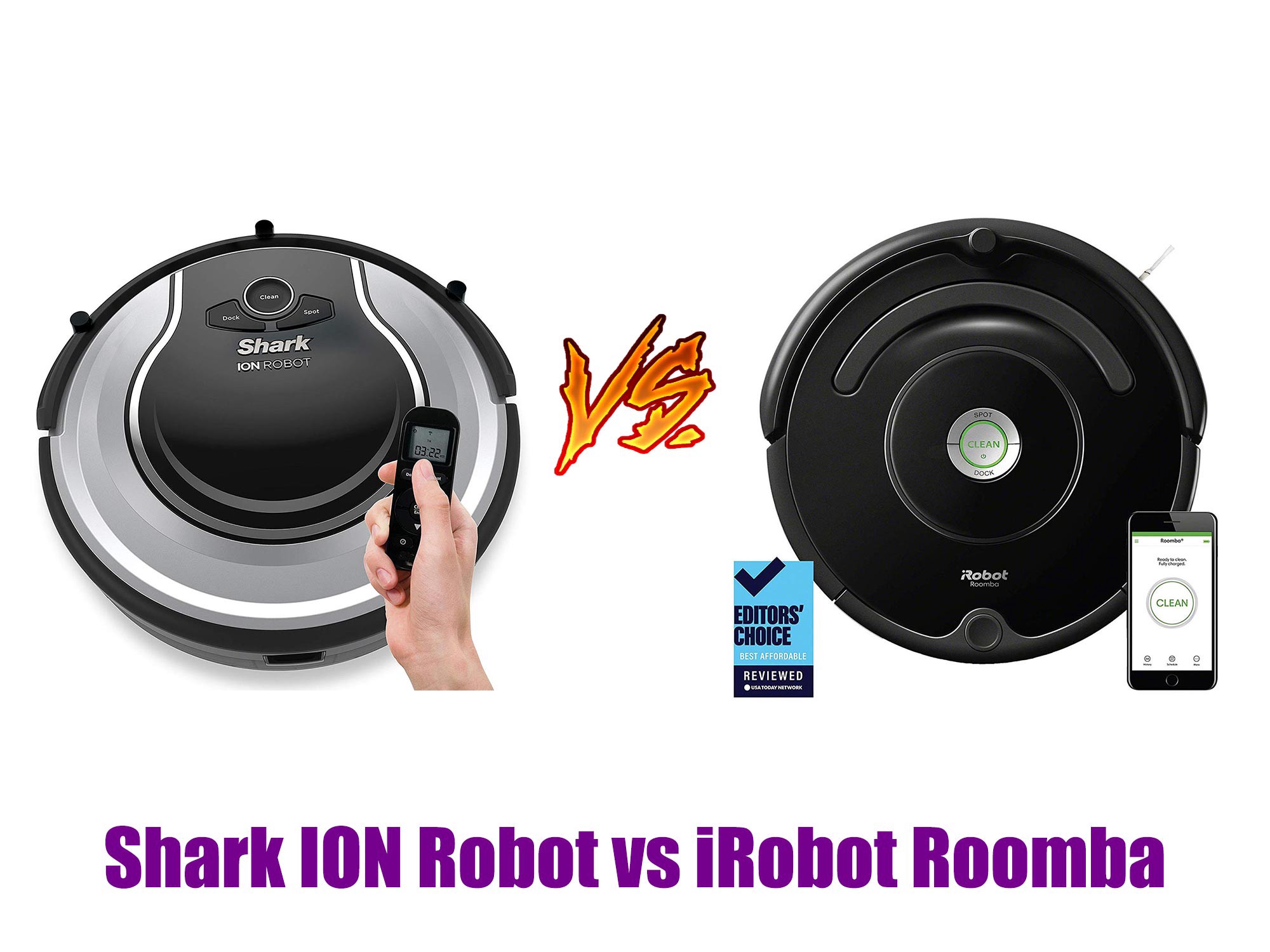 Shark ION Robot vs iRobot Roomba