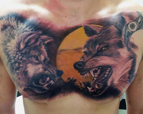 wolf teeth tattoo