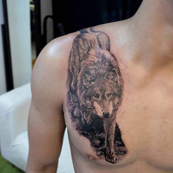 lone wolf tattoo