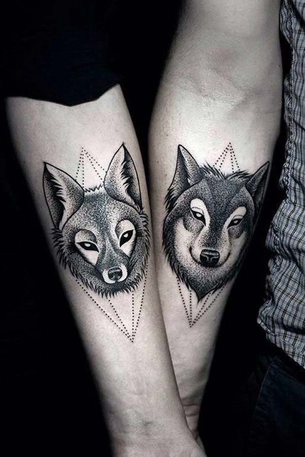 dear tattoo wolf