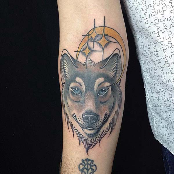 wolf head tattoo