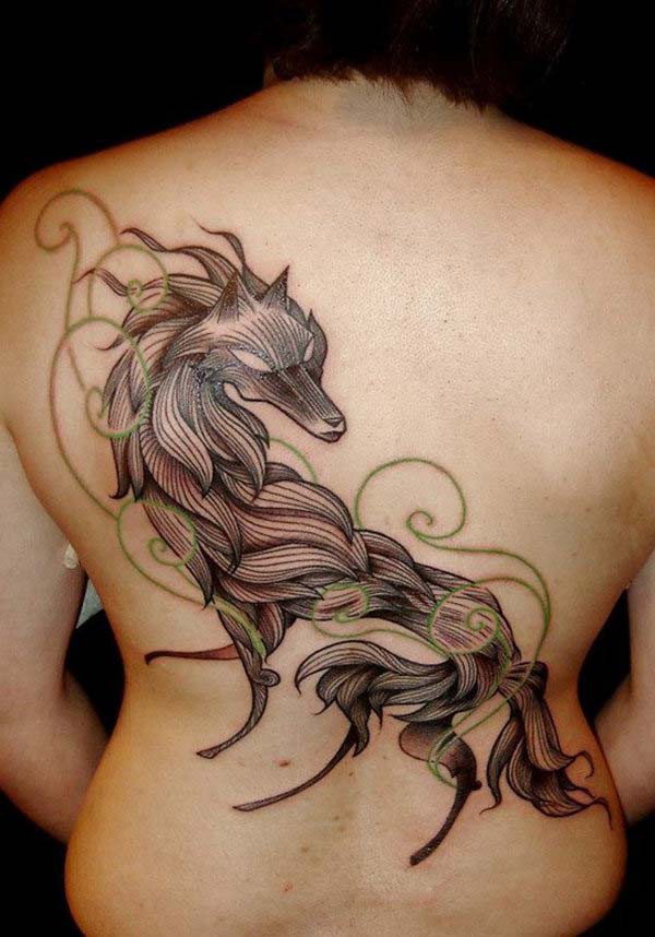 wolf symbol tattoo