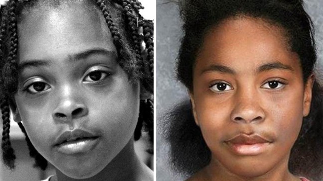 Age-progression of Relisha Rudd by the National Center for Missing & Exploited Children.