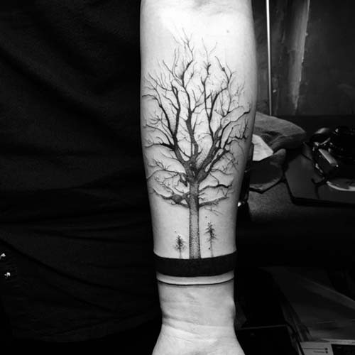 wrist band tree tattoo wristband tree tattoo