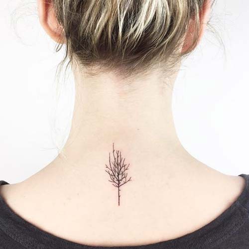 nape tree tattoo