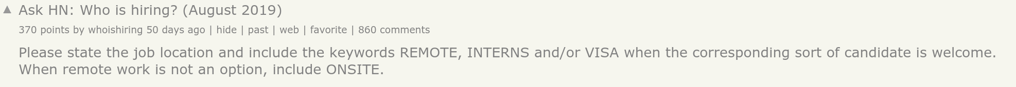 Remote Freelance PHP Jobs on Hacker News? Who is hiring? thread.