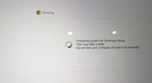 Turn on Developer Mode on ChromeBook