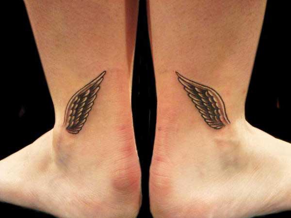 ankle tiny wing tattoo models